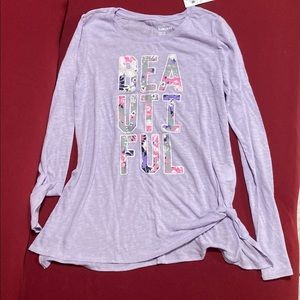 NWT Girls lilac top